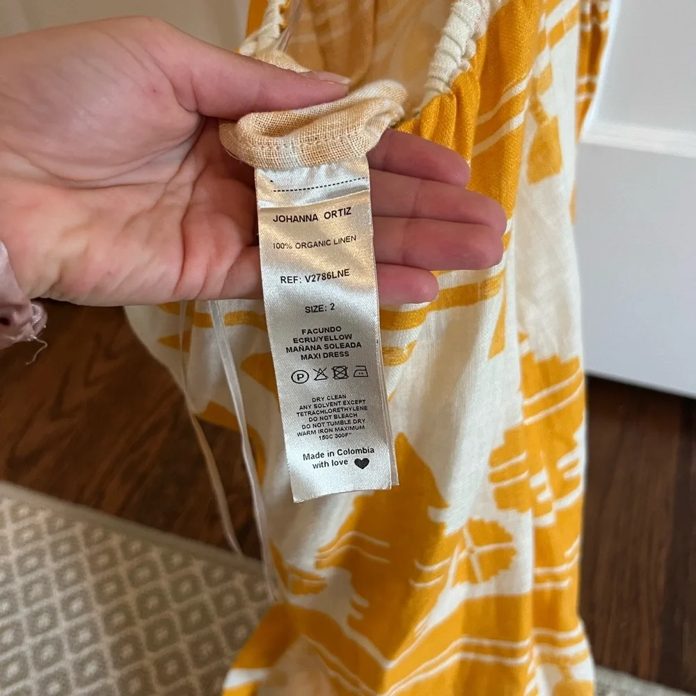 Johanna Ortiz - Stunning Printed Linen Maxi Dress, Size (Originally $890) - Picture 7 of 12